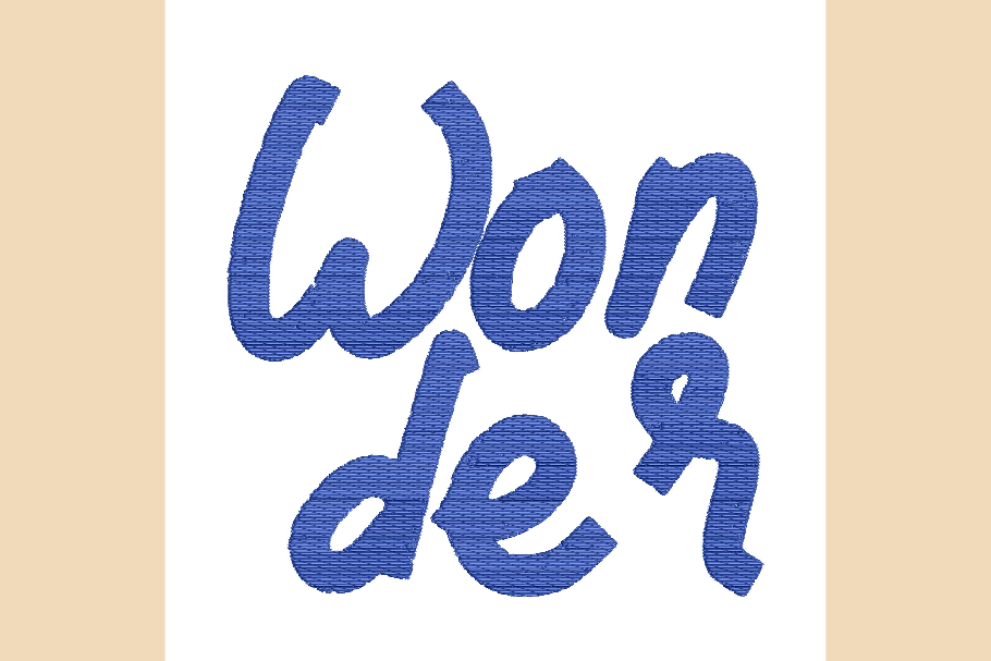 Wonder Novel Lettering
