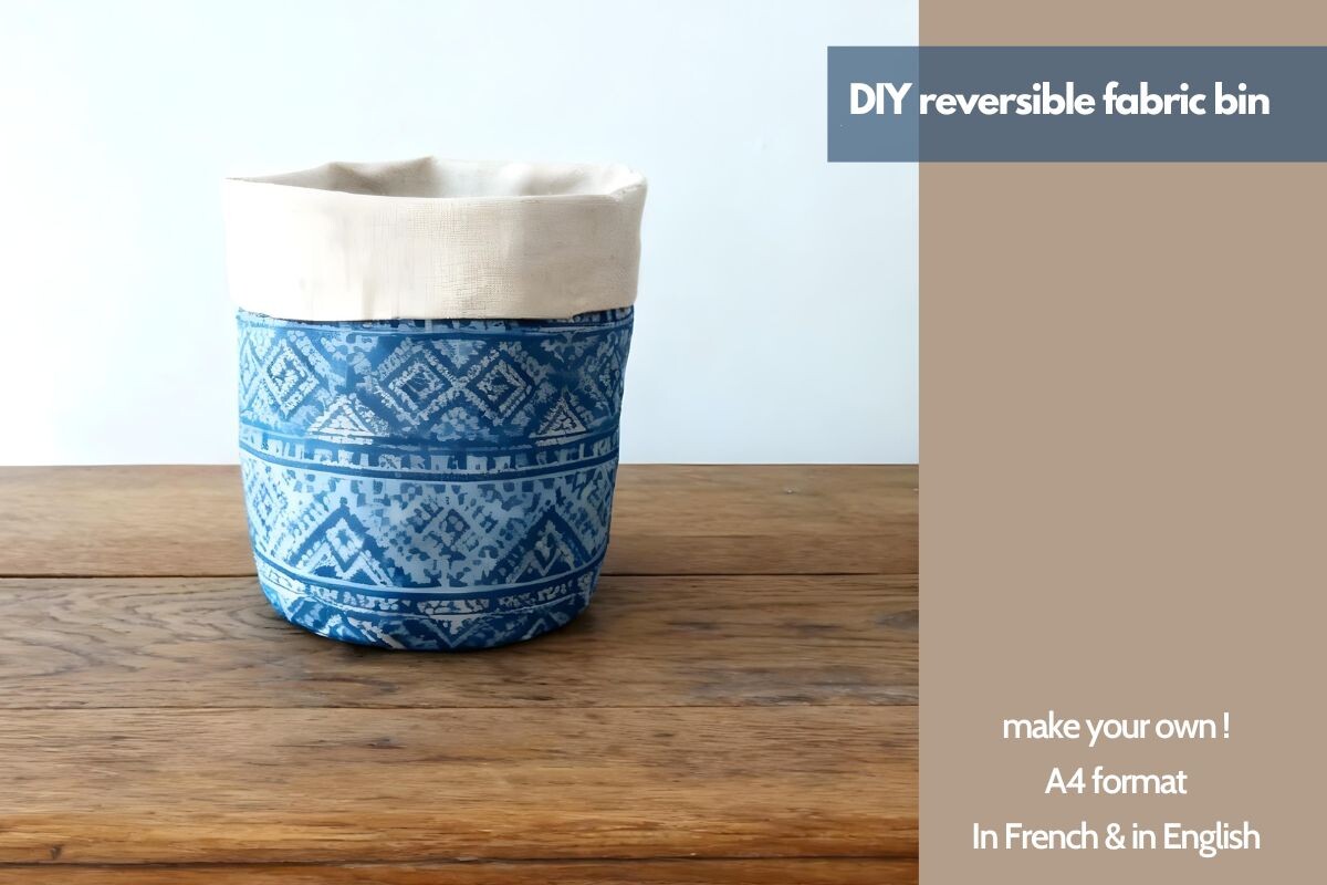 How to Reversible Fabric Bin Sewing DIY
