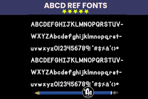 Abcd Ref Alphabet Tracing Road Mats Font - Preview 2