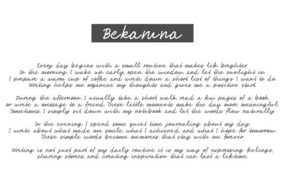 Bekaruna Font - Preview 6