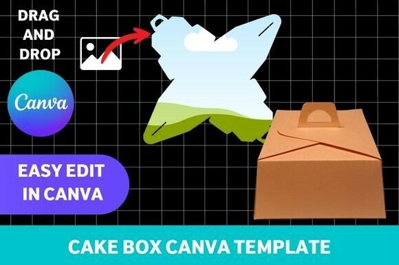 Cake Box Template Canva