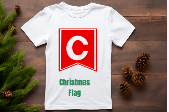 Christmas Flag Font - Preview 4