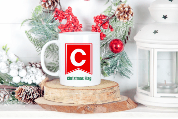 Christmas Flag Font - Preview 6