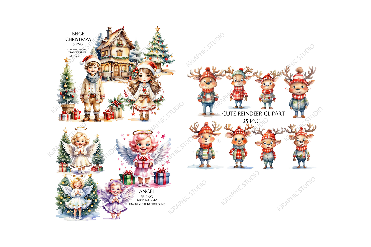 Christmas Mega Clipart Bundle, Xmas Png - photo 4