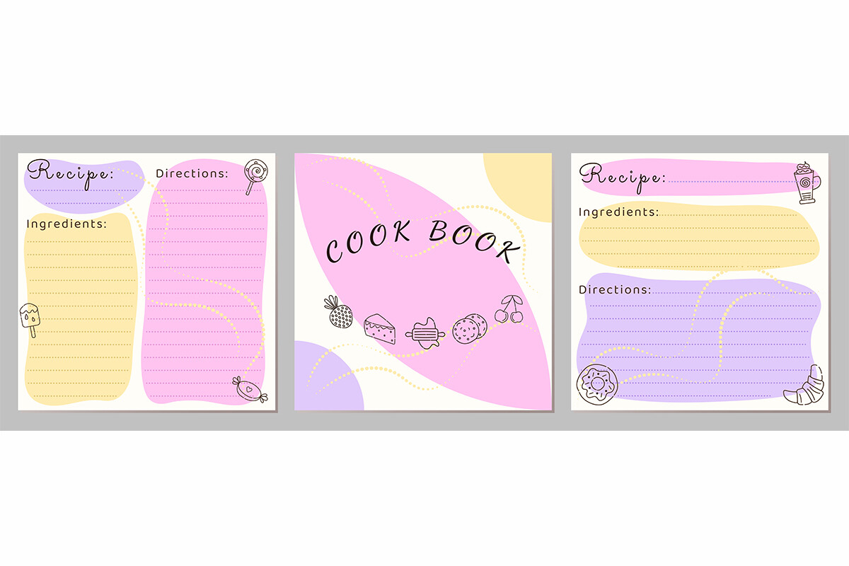 Cook Book Template Set