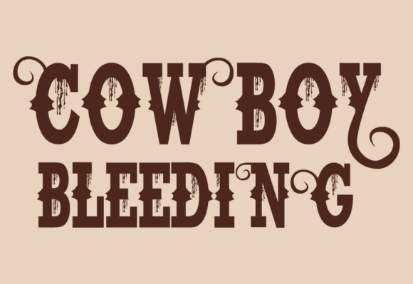 Cowboy Bleeding Font - Preview 1