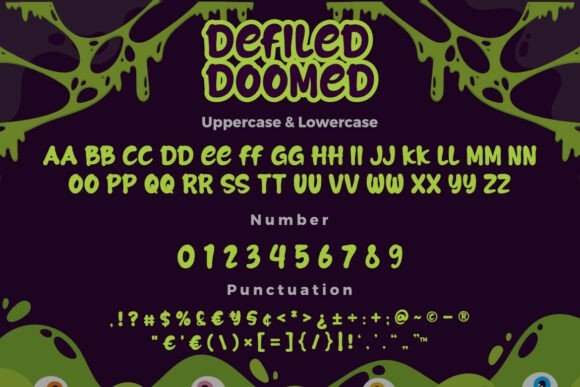 Defiled Doomed Font - Preview 6