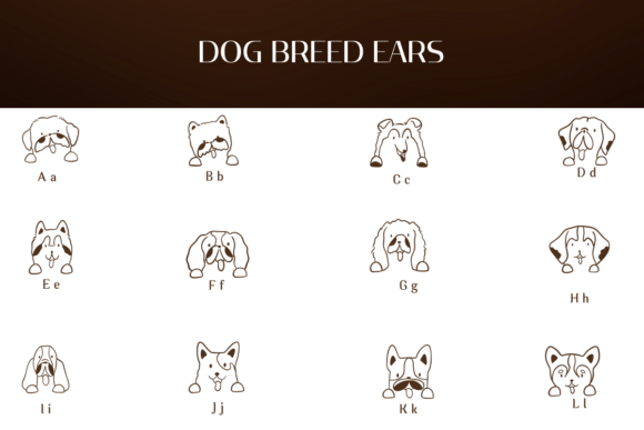 Dog Breed Faces Font - Preview 1