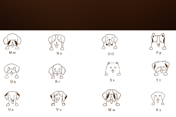 Dog Breed Faces Font - Preview 2