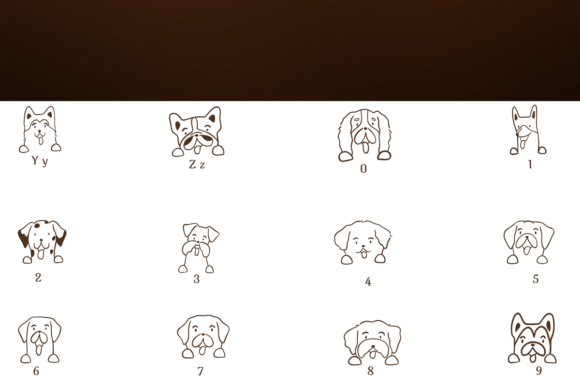Dog Breed Faces Font - Preview 3