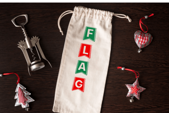 Flag Christmas Font - Preview 5