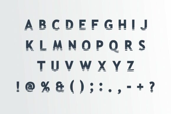 Grunge Letter Font - Preview 5