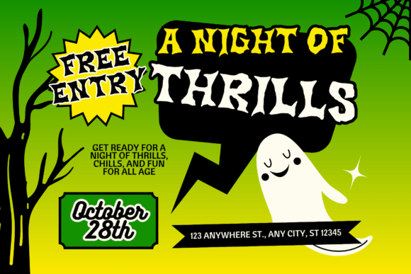 Haunted Letters Font - Preview 4