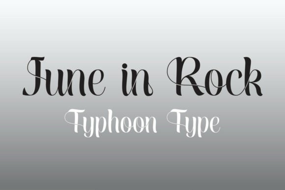 June in Rock Font PNG with transparent background - Preview 1