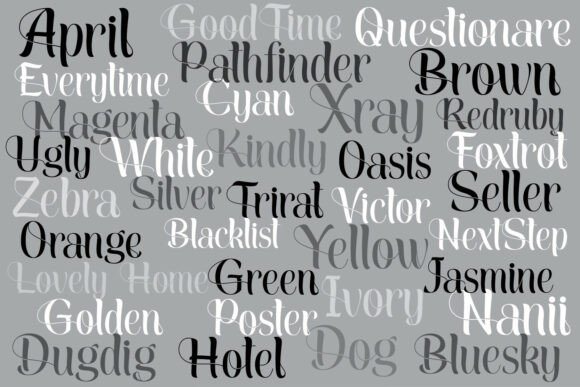 June in Rock Font PNG with transparent background - Preview 2
