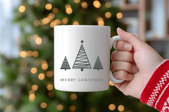 Lovely Christmas Trees Font PNG with transparent background - Preview 2