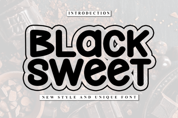 Black Sweet Font - Preview 1