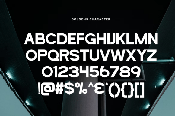 Boldens Font - Preview 1