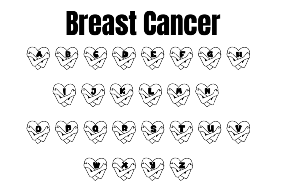 Breast Cancer Font - Preview 1