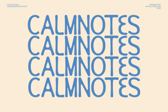 Calm Notes Font - Preview 2