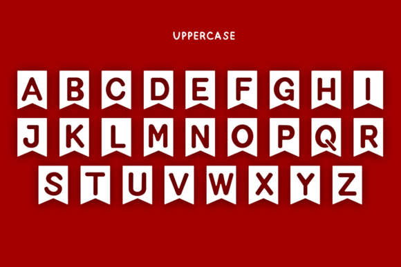 Christmas Flags Font - Preview 5