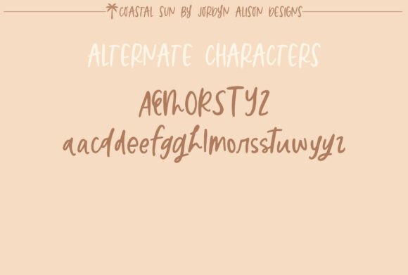 Coastal Sun Font - Preview 2