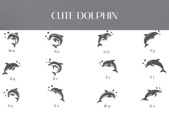 Cute Dolphin Font - Preview 2