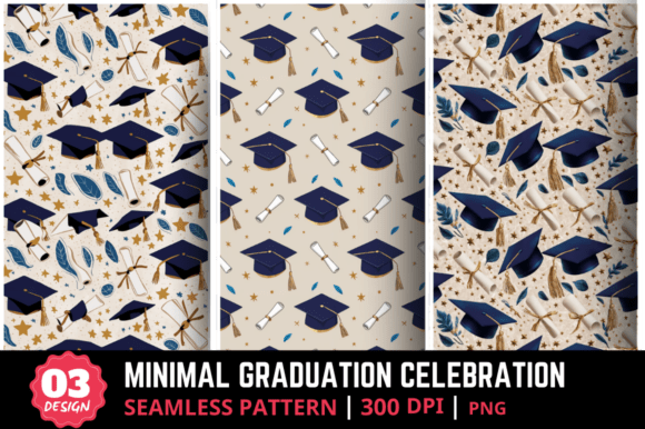 Graduation Background Minimal Design Minimal Graduation Celebration Bundle Graphic by Magic Creative ...