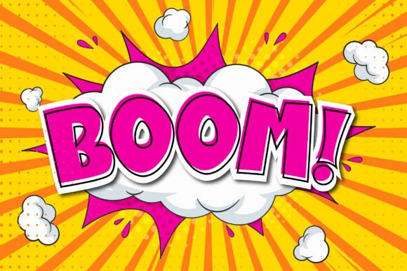 Moon Comic Font PNG with transparent background - Preview 1