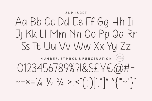 Perfect School Font PNG with transparent background - Preview 4