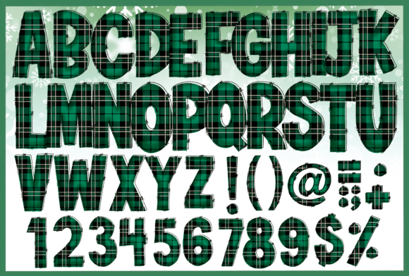 Santa Green Font font preview - 3