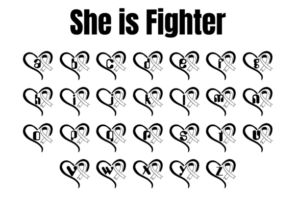 She is Fighter Font PNG with transparent background - Preview 2