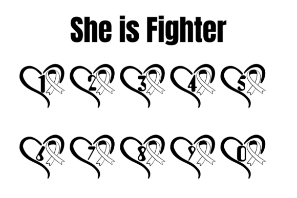 She is Fighter Font PNG with transparent background - Preview 3