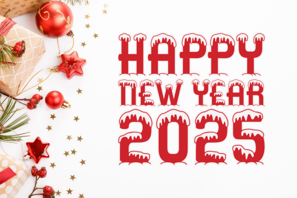 Snowglow Christmas Font PNG with transparent background - Preview 1