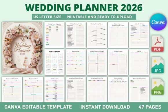 Wedding Planner 2026 KDP Interior