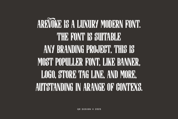 Arevoke Font - Preview 3