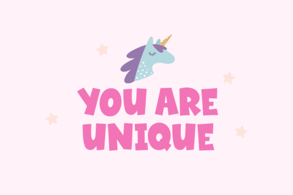 Birthday Unicorn Font - Preview 4