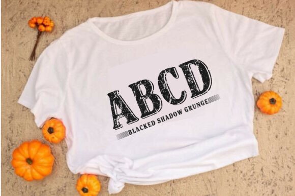 Blacked Shadow Grunge Font - Preview 3
