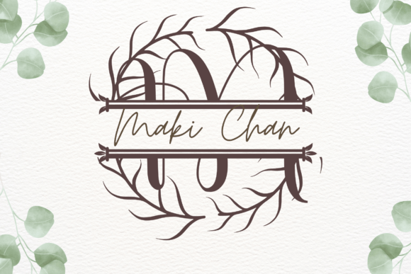 Botanest Split Monogram Font - Preview 1