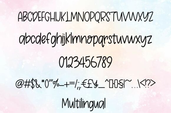 Breezy Notes Font PNG with transparent background - Preview 6