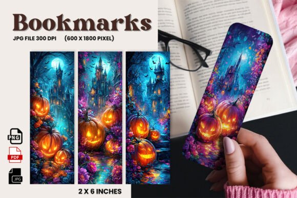Cute Spooky Ghost Halloween Bookmark_34 Graphic Crafts By paepaeshop168