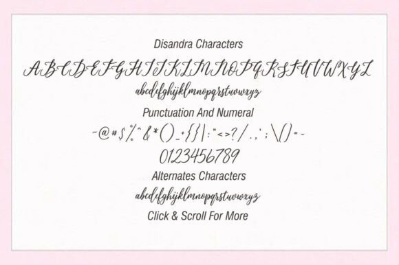 Disandra Font - Preview 4