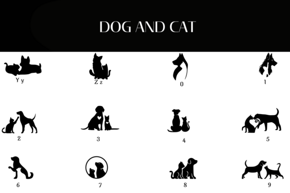Dog and Cat Font - Preview 3