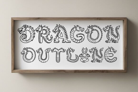 Dragon Storm Font PNG with transparent background - Preview 3