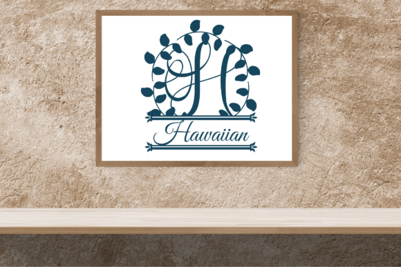 Florava Split Monogram Font - Preview 2