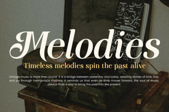 Funky Vintage Font PNG with transparent background - Preview 2