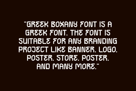 Greek Boxany Font - Preview 4