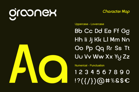 Groonex Font PNG with transparent background - Preview 1