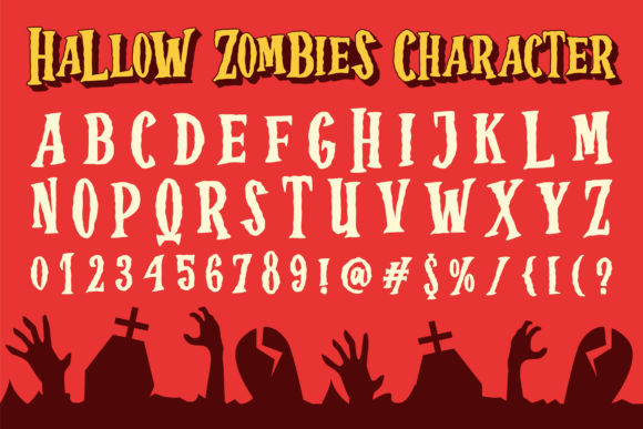 Hallow Zombies Font - Preview 1