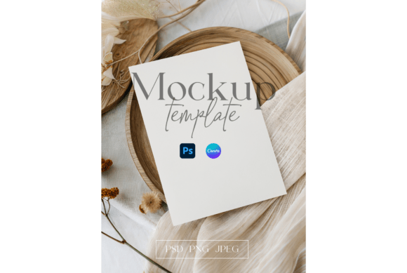 Minimal Botanical 5x7 Card Mockup